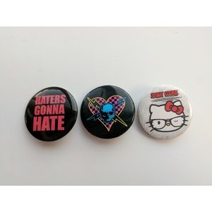 3 Button Pin Bundle